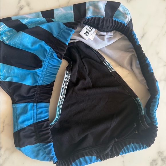 Moschino Blue and Black Swim Trunks - Picture 3 of 3